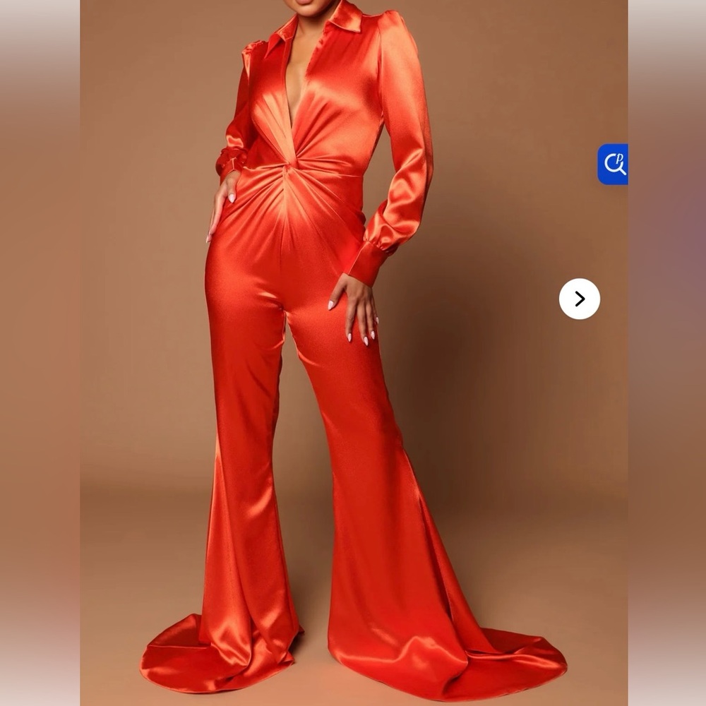 Fashion Nova Luxe Madison Satin Jumpsuit